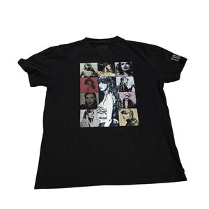 Taylor Swift Eras Tour Official Merch Graphic Tee Exclusive Black Size Large USA